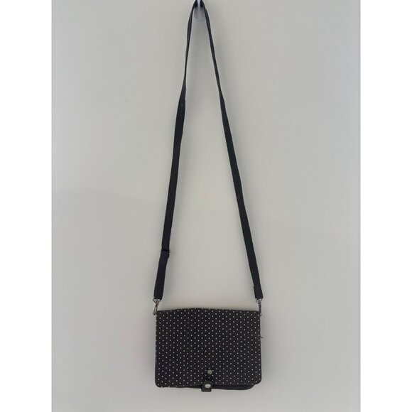 Thirty One Polka Dot Canvas Crossbody Bag With Adjustable Strap‎ & Snap Closure - Picture 1 of 11